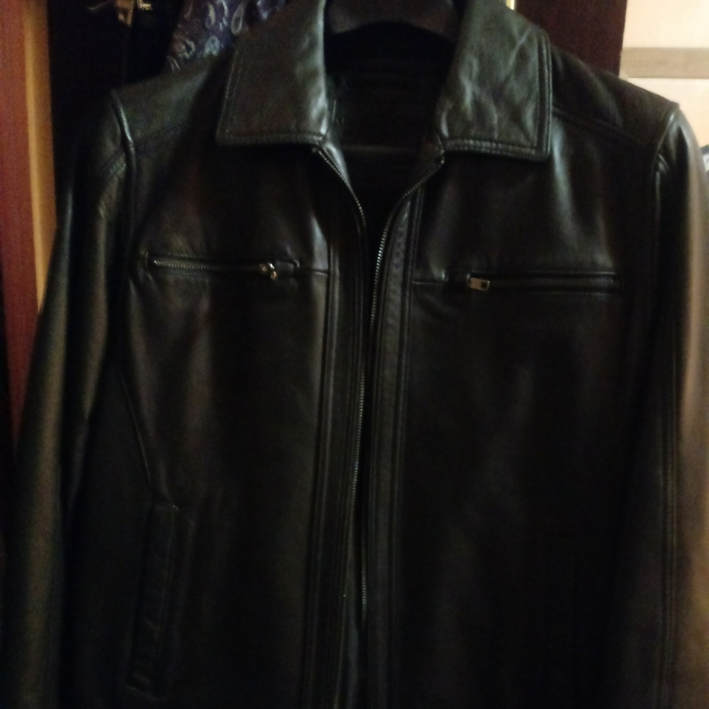Lambskin leather jacket